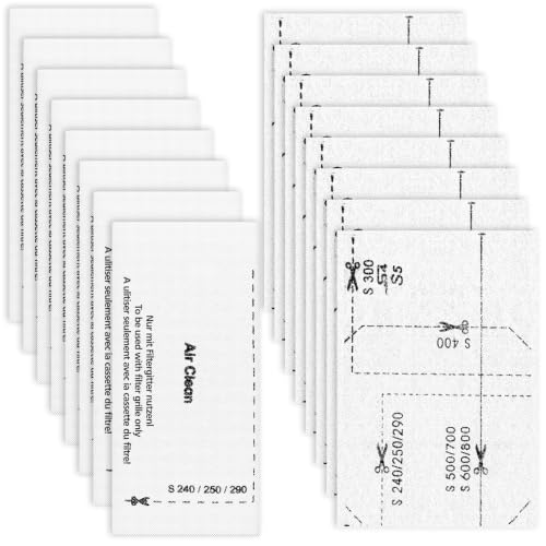 Image of 8 Pack AirClean Filters & Motor Protection Filters Compatible with Miele Classic C1, Compact C1 /C2, Complete C1 /C2 /C3, and S Series S241,S227,S240,S270,S290,S300i,S400,S500,S700,S2,S4,S5,S6,S8 Vacuums