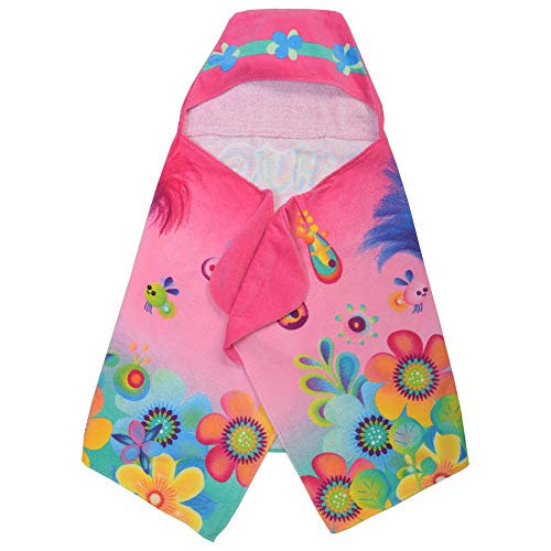 Image of Trolls Bath /Pool /Beach Cotton Terry Hooded Towel Wrap, 24 In x 50 In, By Franco Kids