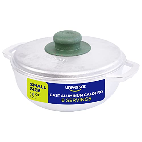 Comparison: Best Caldero For Rice Universal (Extra Small) Caldero 6 Cups - 1.8 QT / 1.7 L, Stainless Aluminum Pot, Even Heat Distribution and Fast Cooking Dutch Oven Pot, Ergonomic Handles, Ideal for Rice, French Fries, and More