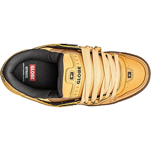 Image of Globe Men's Sabre Skateboarding Shoes, Brown Wheat Tobacco 19984, 14 US