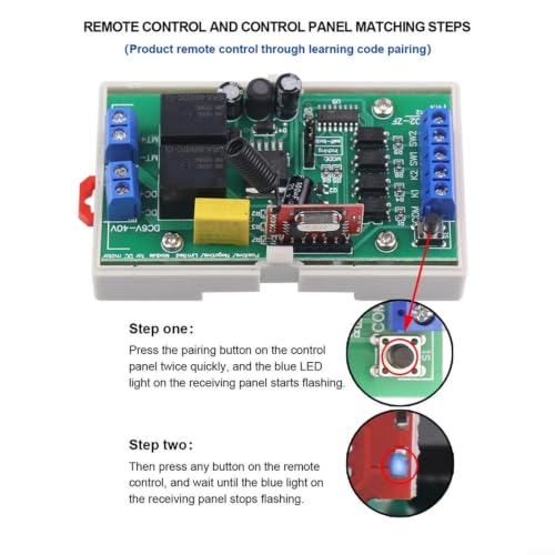 Mando a distancia para motor de elevación CC 6V-24V con protección 6