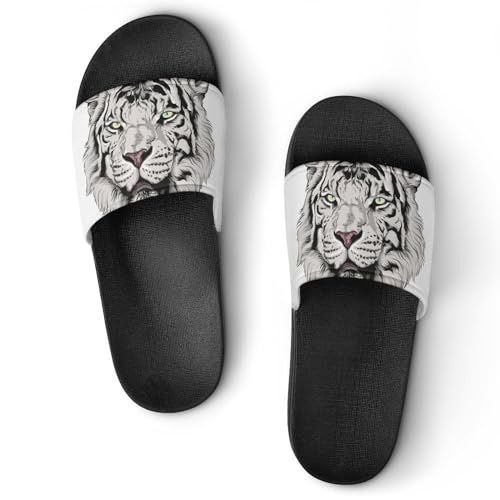 Claquettes femme féroce dotées de pantoufles de bain antidérapantes sûres