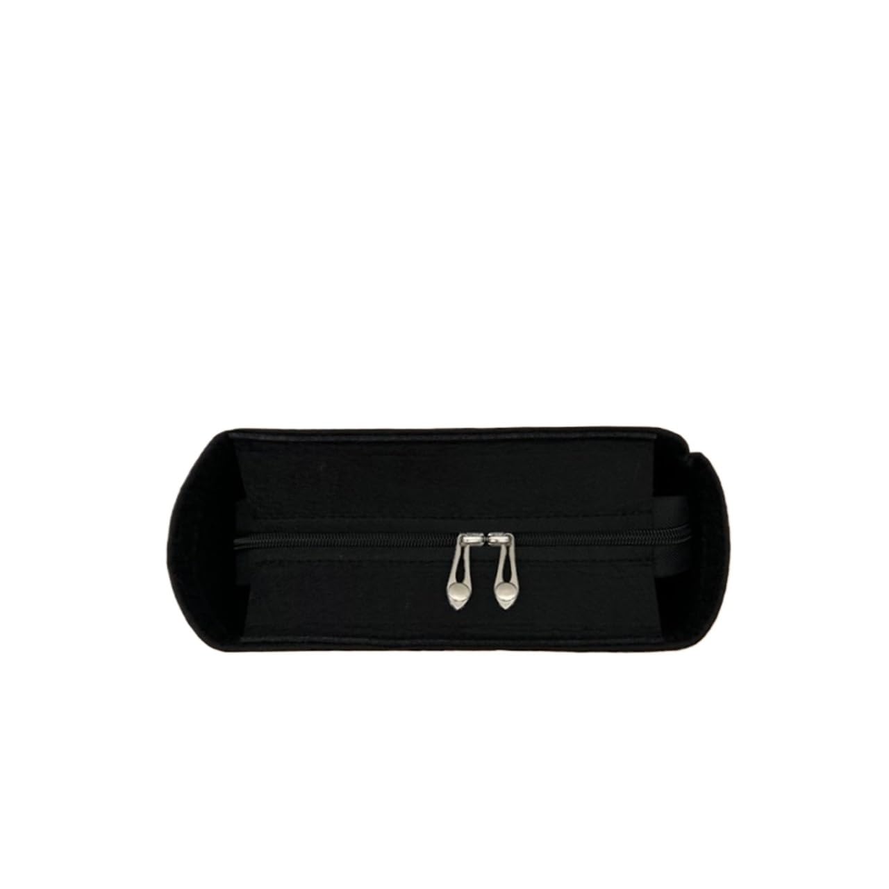 NJIEzhao Felt Handbag Insert Bag Organiser For Small Tote Suede Makeup Organizer Insert(Felt black cover)