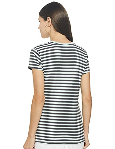 Image of Enamor Short Sleeve Crew Neck Regular Length Basic Crew T-Shirt - Slim Fit, Soft and Breathable Stretch Cotton - E147