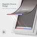 Baboni 3-Flaps Pet Door for Interior and Exterior Doors, Durable Plastic Frame and Telescoping Tunnel, Aluminum Lock/Metal Panel, Strong Magnetic Flaps, Never Rust Dog Door (Pets Up to 40 Lb) -Medium