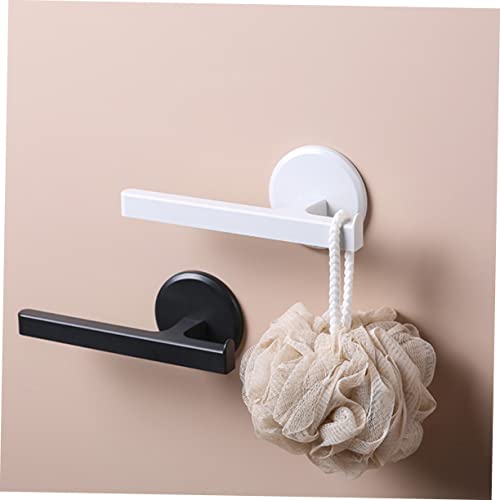 Foytoki 3Pcs Towel Bar Black Stainless Steel Hooks Wall Mount Clothing Rack Hand Towel Holder Towel Ring Rack Wall Mount Towel Bar Storage Hanger Bathroom Shelf Wall Mounted Towel Holder #TOP7