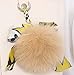 Produktbild RKZM Haar-Ball-Schlüsselring-Anhänger Große Pelz-Ball-Tasche Hängende Verzierungen Schlüsselring-Anhänger Auto-Innenverzierungen Multifunktionsauto-Schlüsselkette