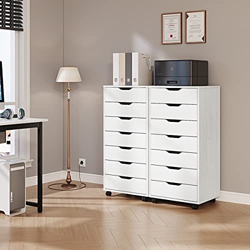 Panana Y32A 5/7 Drawer Chest, Wooden Tall Dresser Storage Dresser Cabinet With Wheels, Office Organization And Storage, Bedroom Furniture thumb #6