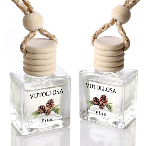 Image of 2-Pack Car Air Fresheners, Car Deodorizer, Pine Aroma Air Freshener Long Lasting Hanging Car Air Freshener for Men and Women, Car Scent Diffuser by VUTOLLOSA