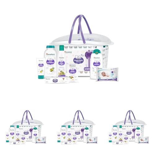 Image of Himalaya Baby Gift Pack Basket,Pack of 4 Set,White