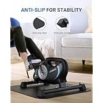 Under Desk Bike Pedal Exerciser, Quiet Magnetic Mini Exercise Bike with MERACH App for Arm, Leg Recovery, Physical Therapy, Smooth Foot Desk Cycle with 2 Resistance Bands & Non-Slip Mat - Image 2