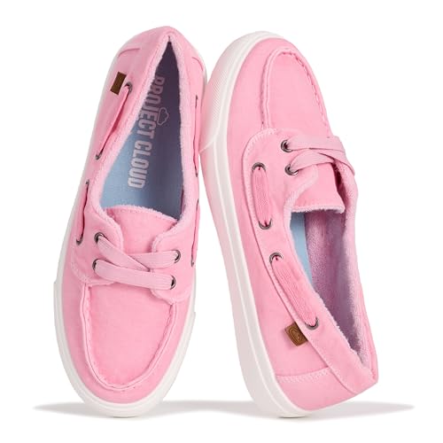 Image of Project Cloud Canvas Sneakers for Women - Memory Foam Slip On Shoes Women Footwear - Lightweight and Non Slip Fashion Sneakers (Seasalt)