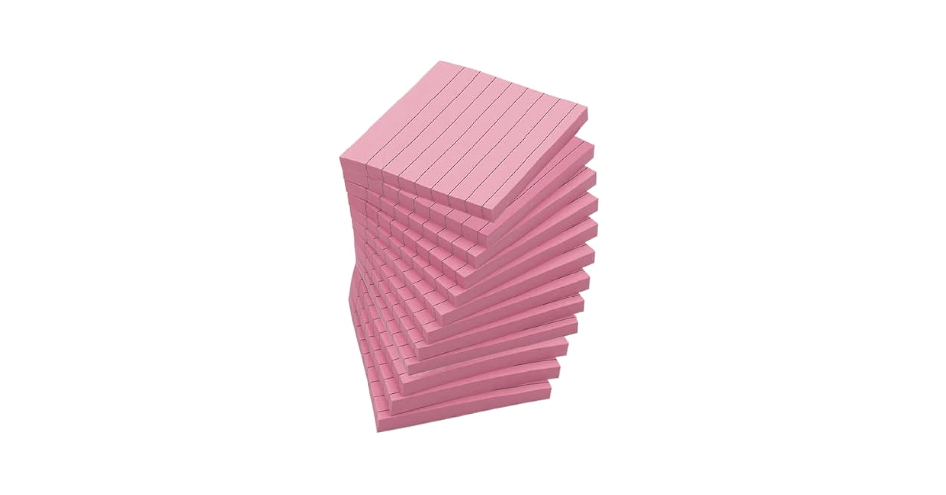 Amazon.co.jp: 12冊*70枚(6色から選べます) ピンク 付箋 75x75mm
