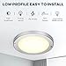 Youtob LED Flush Mount Ceiling Light, 15W 100 Watt Equivalent, 1100lm Brushed Silver Round Lighting Fixture for Kitchens, Closets, Stairwells, Basements, Bedrooms, Washrooms (Warm White 3000K)