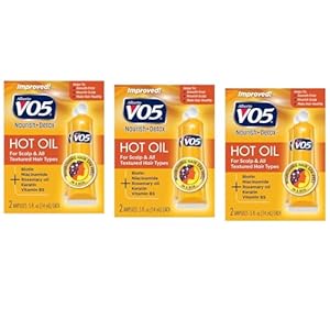 Vo5 Hot Oil Therapy Treatment 2 Count 0.5 Ounce (14ml) (3 Pack)