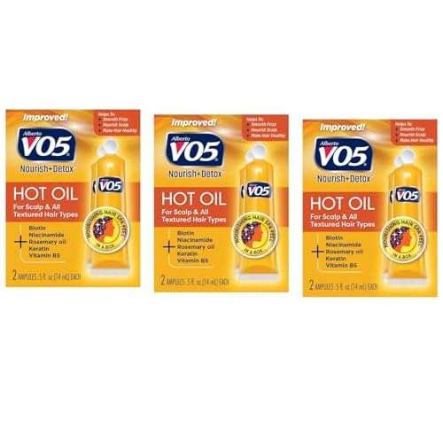 Vo5 Hot Oil Therapy Treatment 2 Count 0.5 Ounce (14ml) (3 Pack)
