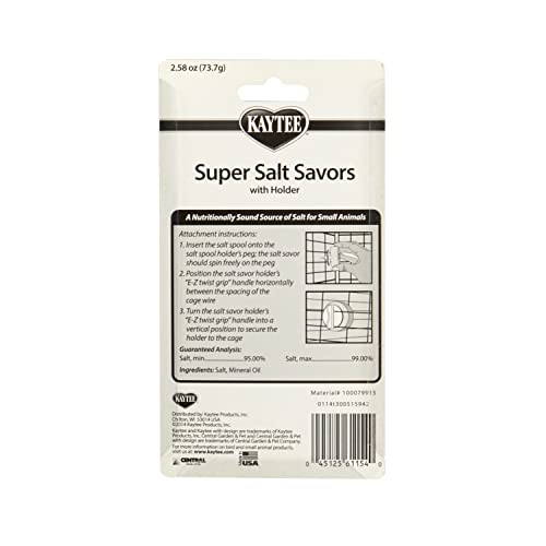 Kaytee Super Salt Savor for Pet Rabbits, Hamsters, Gerbils, Guinea Pigs and Other Small Animals (Pack of 2) - image 3