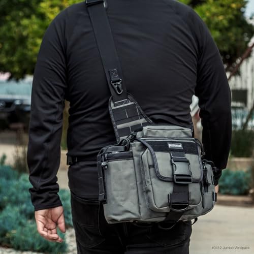 Image of MAXPEDITION Jumbo Versipack 7.4L Tactical Sling Bag, Concealed Carry Shoulder Bag, Crossbody EDC Bag, Compact Bug Out Bag, Messenger Bag for Survival Gear