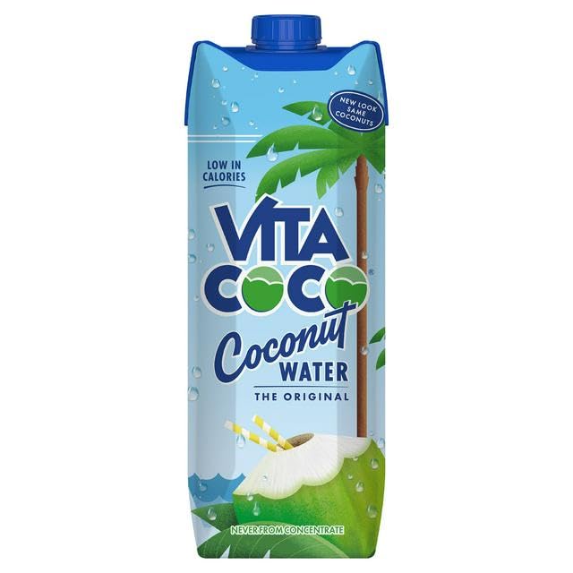 Vita Coco Pure Coconut Water 1L x 12 | Electrolyte-Rich | Hydrate Naturally | Sustainably Sourced | Zero Artificial Additives | Authentic Coconut Water | Refreshing Baverage