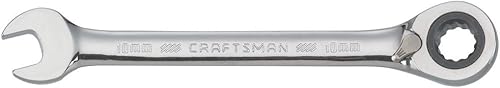 CRAFTSMAN Llave de trinquete, métrica, reversible, 0.394in, 72 dientes, 12 puntos (CMMT42421)