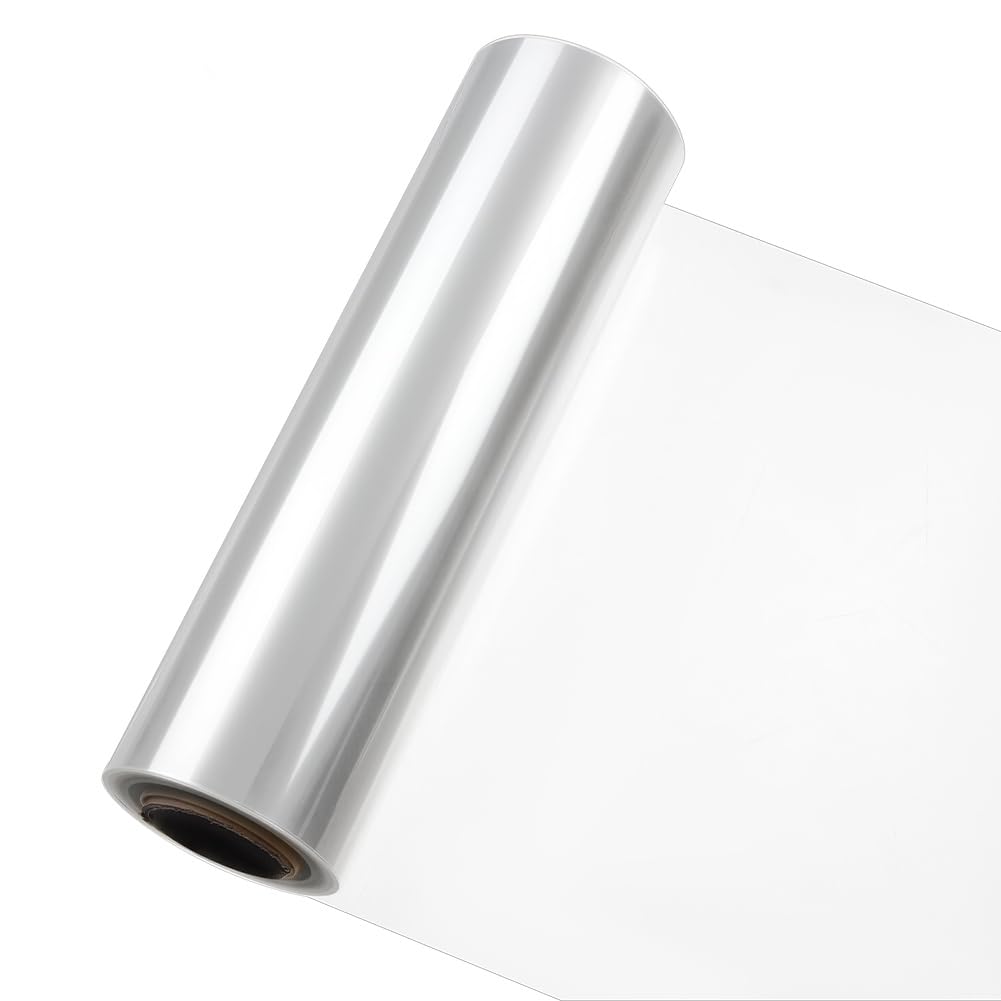 BENECREAT Fogli di Plastica per Stencil 30Mx30cm, Rotoli di Fogli di Acetato Da 4 mil, Rotolo di Carta per Stencil In PET per Macchina Da Taglio Artigianale, Materiale Modello Trasparente