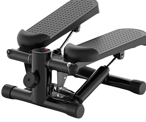 Stepper de Fitness para Entrenamiento en Casa | Stepper de Bajo Impacto con Bandas de Resistencia o Manillar | Ejercicio de Cuerpo Completo en Casa o Gym | Entrenamiento Cardio y Tonificación Muscular