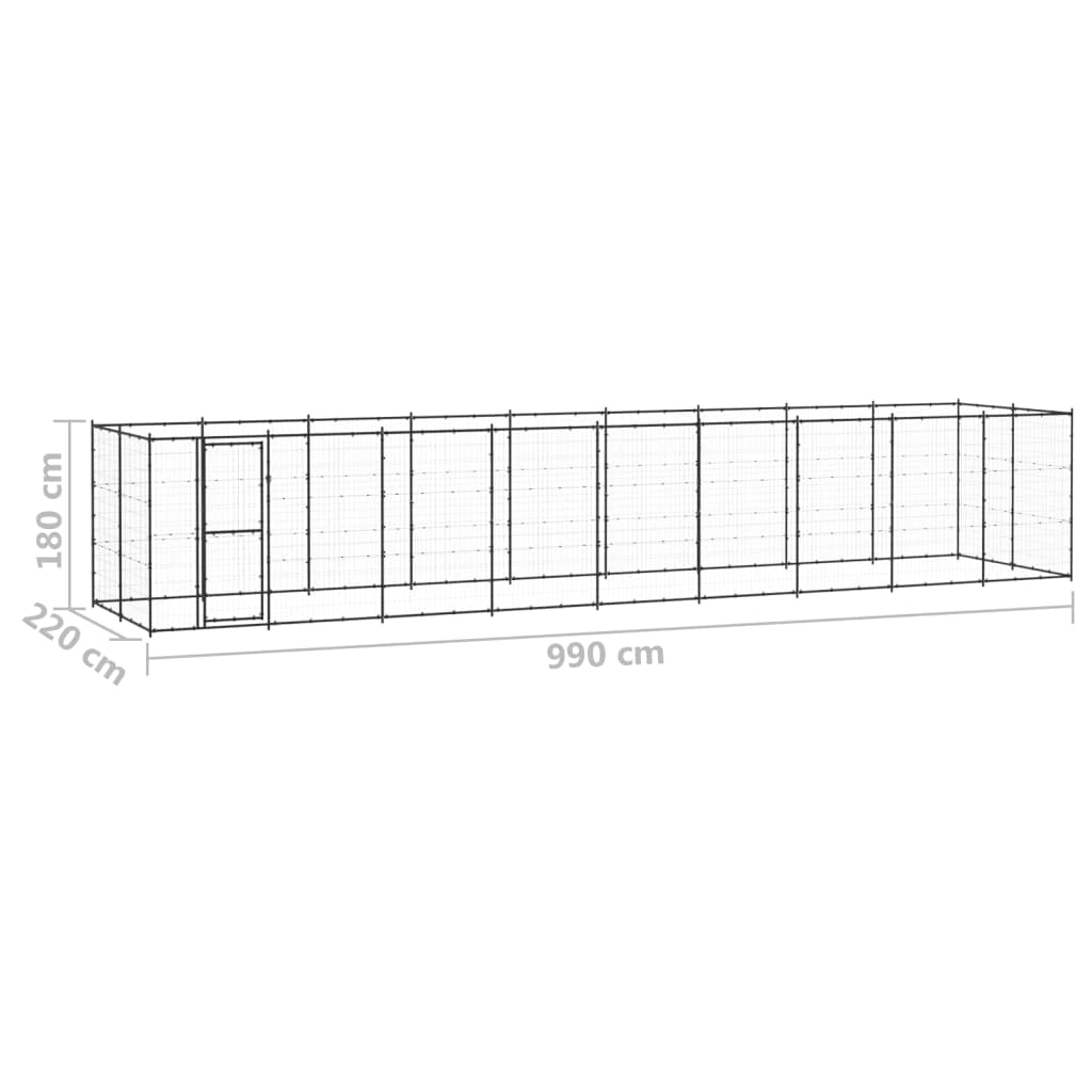 Artykuły dla zwierząt — zewnętrzna buda dla psów stal 21,78 m² – zwierzęta i artykuły dla zwierząt domowych