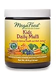 MegaFood, Kids Daily Multi Booster Powder, Promotes Healthy Growth Development, Multivitamin Supplement, Gluten Free, Vegetarian, 1.8 oz.. (30 Servings)