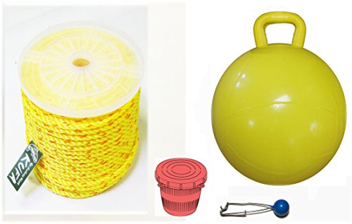 KUFA Sports Prawn Trap Accessory Combo, 400' Poly Rope, Ø15 Inflatable Float and Vented Bait Jar (PP4+F15Y+HB5+TW10)