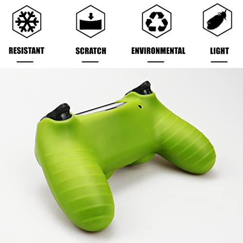 Image of Ps4 Skin, Anti-Slip Shell Cover Case with 10 Joystick Grips Silicone Cover Sticker for PlayStation 4 Controller