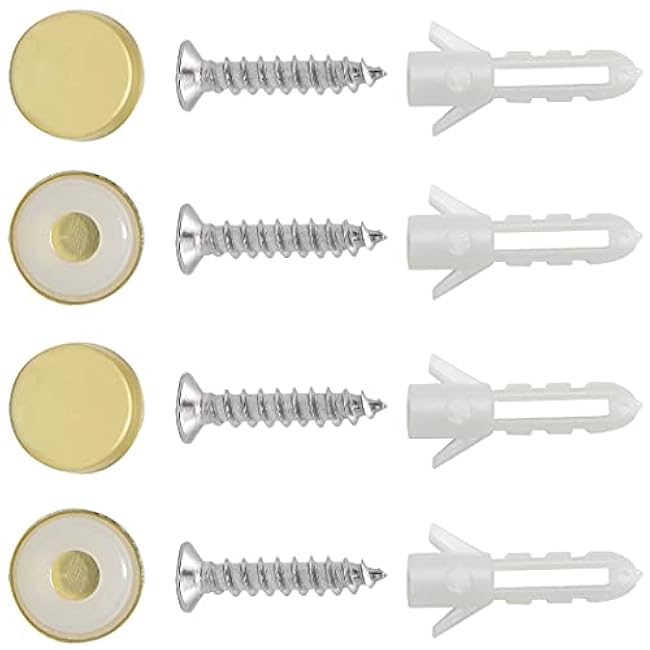 12-Inch Gold Wine Glass Rack Under Cabinet, Set of 3