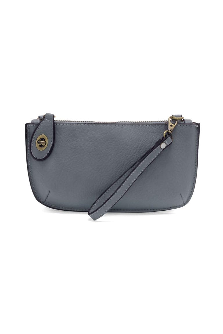 Joy Susan Women's Fashion Purse Mini Crossbody Wristlet Clutch Hand Bag - Blue Grey