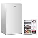 COSTWAY Frigo Combiné Mini Réfrigérateur 91 Liters Mini-frigo Classe Energétique F Economies d’Energie 49 x 45 x 84 cm (Blanc)