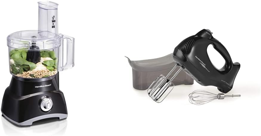 Hamilton Beach Food Processor & Vegetable Chopper + Electric Hand Mixer (62692)