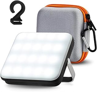 LED Campinglampe, Eventek Power Bank Wiederaufladbare Arbeitsleuchte, mit 5 Lichtmodi, Akku Lampe für den Notfall, für Zelt, Camping, Hurrikan, Wandern, Notfall, Ausfall (10000mAh)