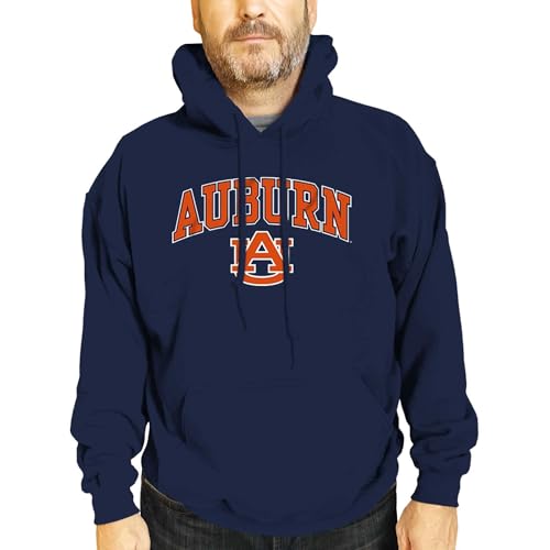 Campus Colors Auburn Tigers Arch & Logo Gameday Hoodie - Navy Large