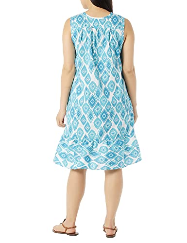 AmeriMark Womens Breezy Casual Sundress Beach Coverup Sleeveless with Side Pocket3