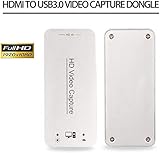 DIGITNOW USB 3.0 Capture Dongle Adapter Card,HDMI to USB 3.0 Live Streaming Game Capture Device for PS4 Xbox One 360, Full HD 1080p 60FPS,Drive-Free Compatible with Linux/Mac OS/ windows10/7/xp