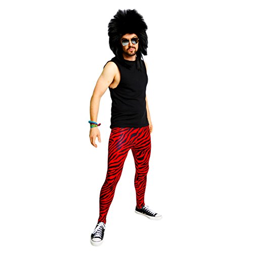 Largemouth Men's Heavy Metal Pants Zebra Black/Red (Medium) #TOP2