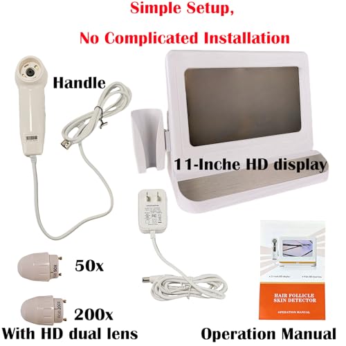 Professional Scalp Camera with 11-Inch HD Screen - High-Definition Hair & Scalp Analysis Device for Salons and Spas, Easy to Use, Ideal for Scalp Care & Client Consultations - Image 5