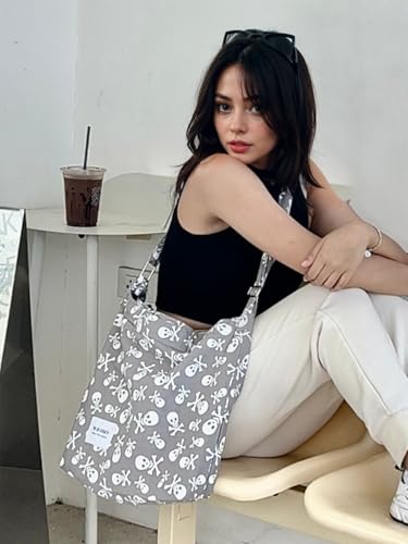 Image of Hobo Crossbody Bag for Women - Large Cotton Tote Shoulder Purse | Adjustable Strap