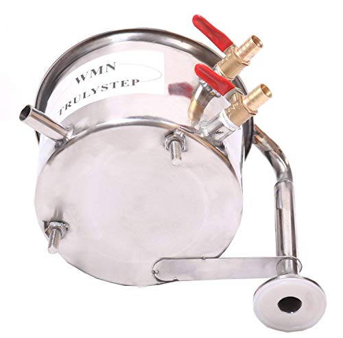 YUEWO 2 Pots Stainless Steel Still 2Gal/10Liters Water Alcohol Distiller Home Brew Kit Wine Making Supplies for DIY Brandy Whisky Vodka Distilled Water, Silver