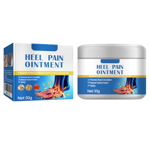 Mnozreo Crème Pour Talons,Crème Anti-éperon Calcanéenne,Pommade Apaisante pour Talons,Crème pour les Pieds,Heel Pain Ointment,Crème Soulagement de la Douleur au Pied,30G