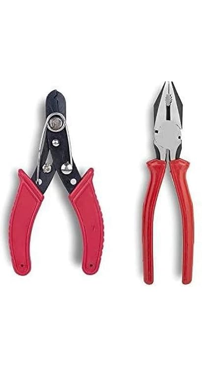 Sky Blue Multipurpose Prosfessional Home & Office, Shop Wire cutting Used Hand Tools Plier Kit (2 Piece) ATC-135