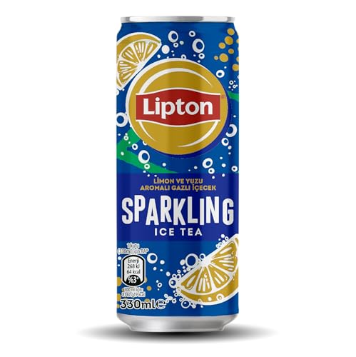 Ice Tea Sparkling Gazlı Soğuk Çay; Lemon Yuzu Can, 330 Ml