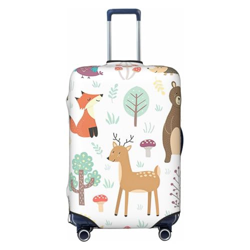Animals Print Luggage Suitcase Cover Protector Luggage Washable Covers With Concealed Zipper