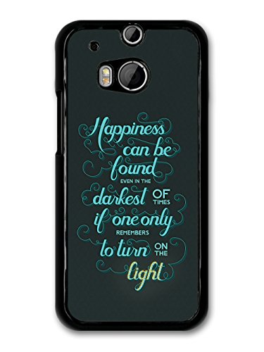 Happiness Can Be Found Harry Potter Light Quote carcasa de HTC One M8