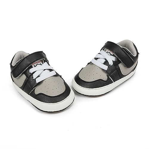 Image of Clowora Unsex Baby Shoes Boys Girls Infant Sneakers Non-Slip Soft Rubber Sole Toddler Crib First Walker Lightweight Shoes
