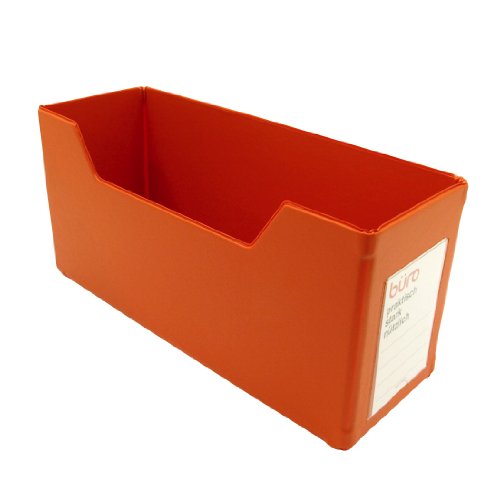 Boîte aux lettres BURO Crosswise orange : rangement courrier extérieur horizontal