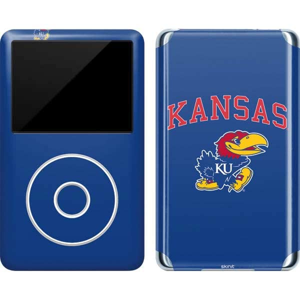 Skinit Decal MP3 Player Skin Compatible with iPod Classic (6th Gen) 80GB - Officially Licensed College University of Kansas Design